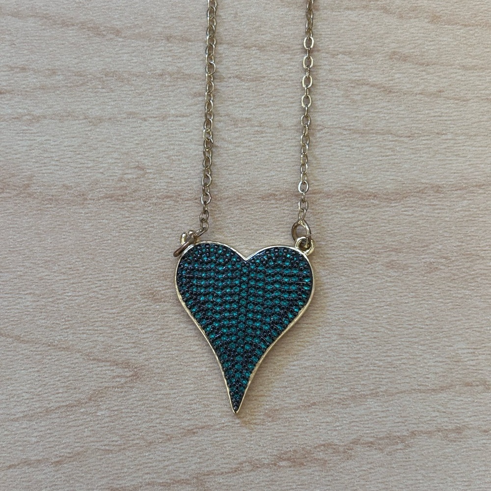 Green Heart Necklace